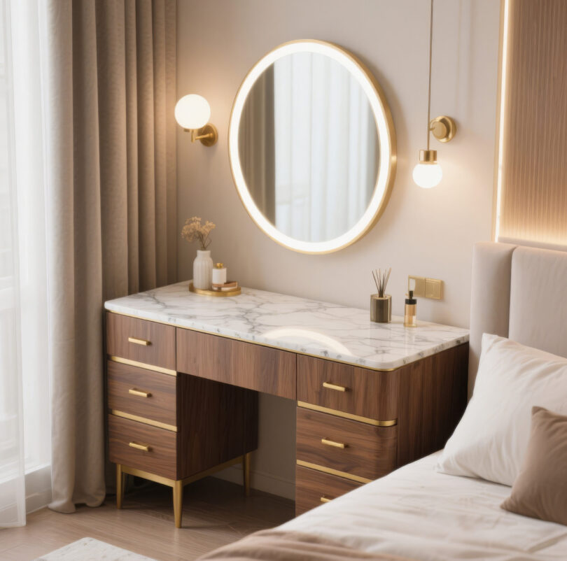 bàn 2 Bàn Trang Điểm - HPK-1200X1500 - Ảnh 1